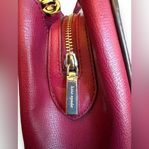 Kate Spade Purse Tippy Tote Cranberry Cocktail Shoulder/Crossbody - Picture 15 of 16